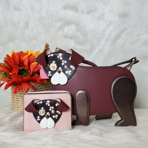 kate spade Handbags - Kate Spade Floral Pup Dog Crossbody and Wallet